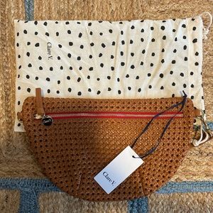 Clare V “Grande Fanny” in Tan Rattan. Brand New with Tags.